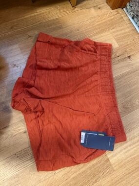 Universal Thread Lightweight Orange Flat Front Shorts